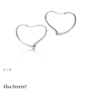 Elsa Peretti Open Heart Hoop Earrings